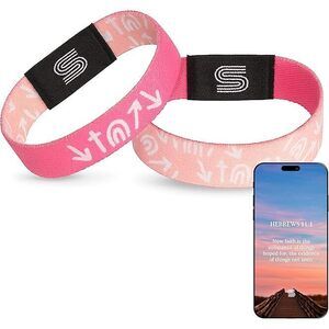 Daily Bible Verse Bracelet - Scan Phone, Christian Gifts For Men, Women, God Is